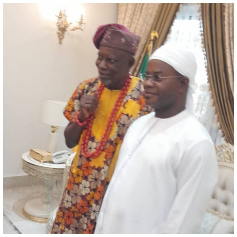 CHIEF ASAJE VISITS Ex-Gov BELLO AT COUNTRY HOME